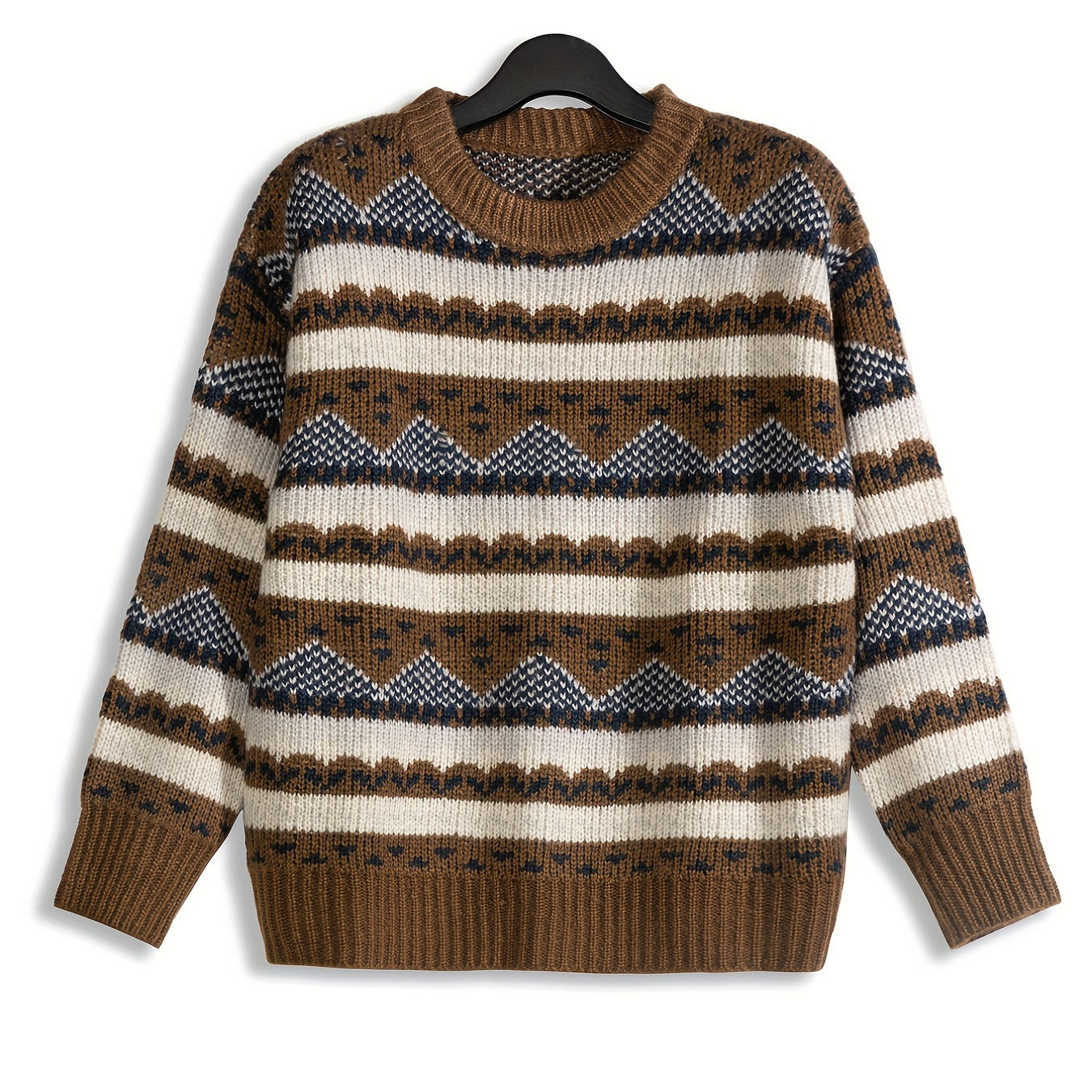 Women's Oversized Fair Isle Sweater