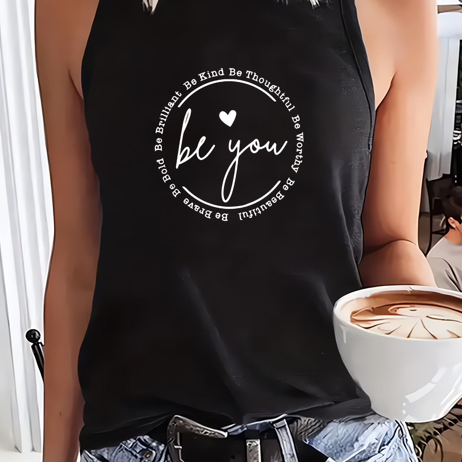 

Y2k-inspired Women's Sleeveless Tank Top - Casual & Loose Fit, Summer & Fall Sports, Breathable Polyester