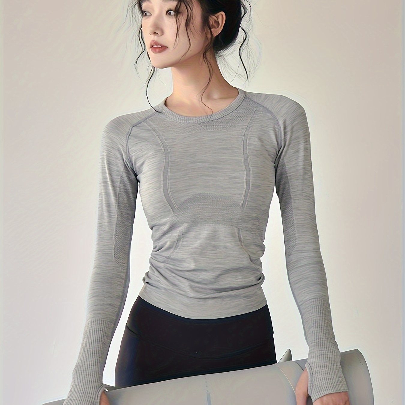 

Women's Slim-fit - Long Sleeve, & Warm With Thumb Holes, Running, Cycling & Casual