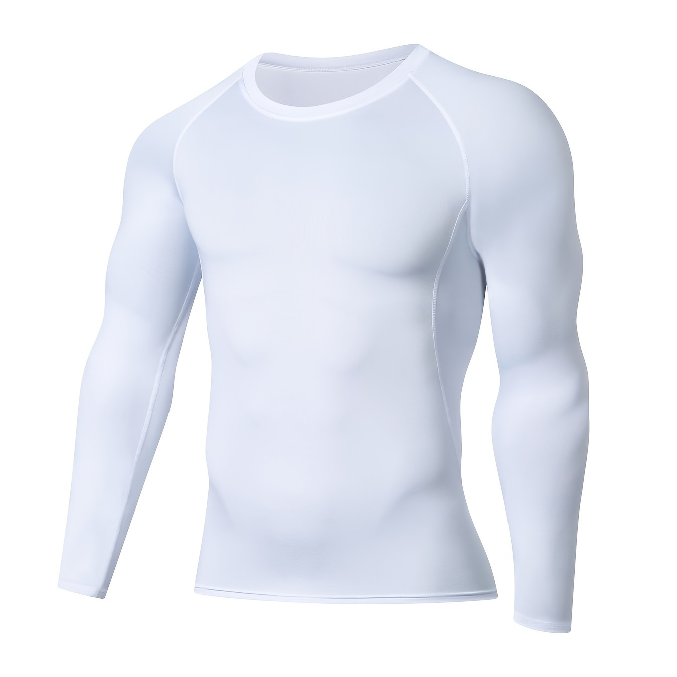 

Men's Slimming Long Sleeve T-shirt, Compression Sweat Fitness Training Base Layer, Men's Waist Sculpting Sports Shapewear