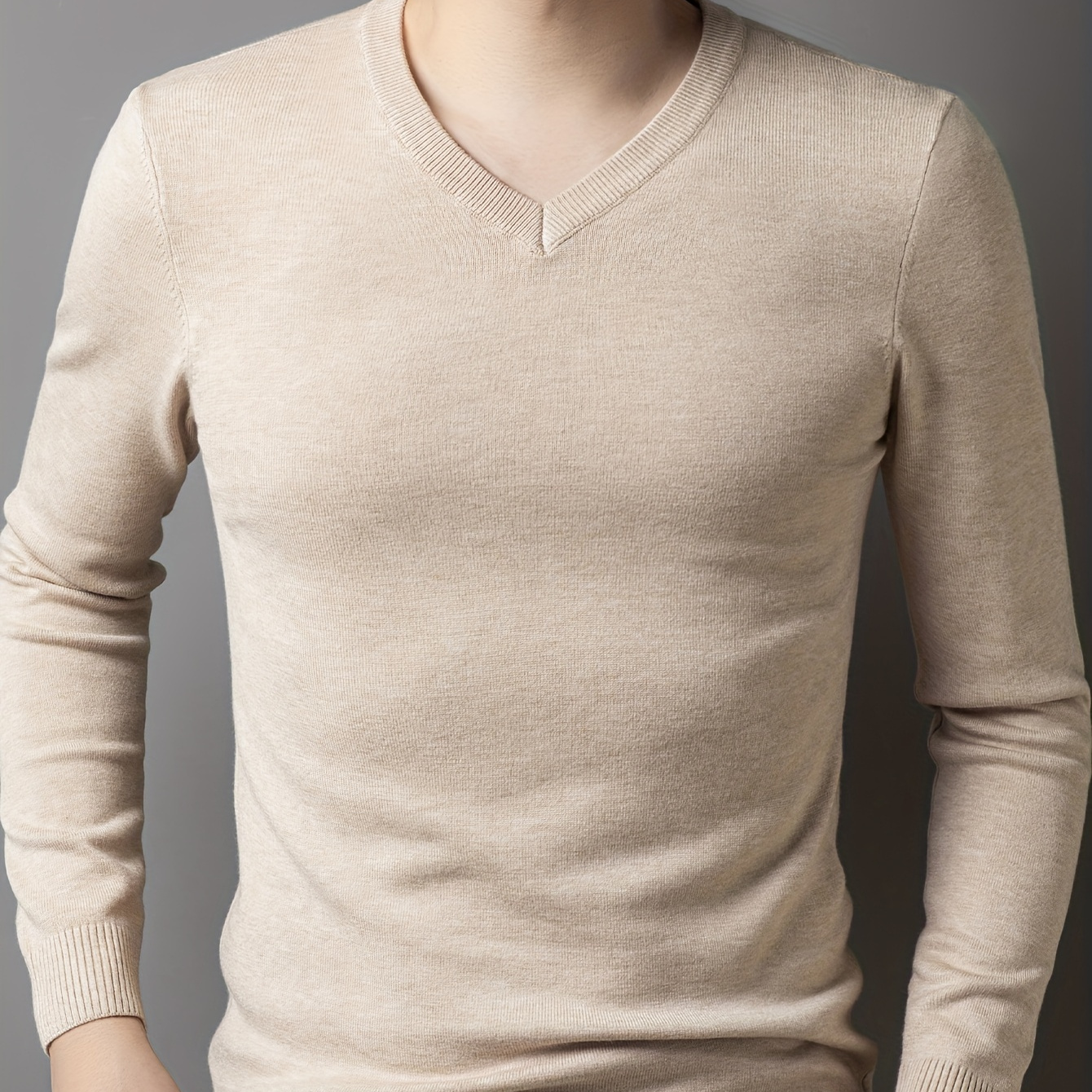 

Josfond -fit V- Pullover - Long , , For Fall/