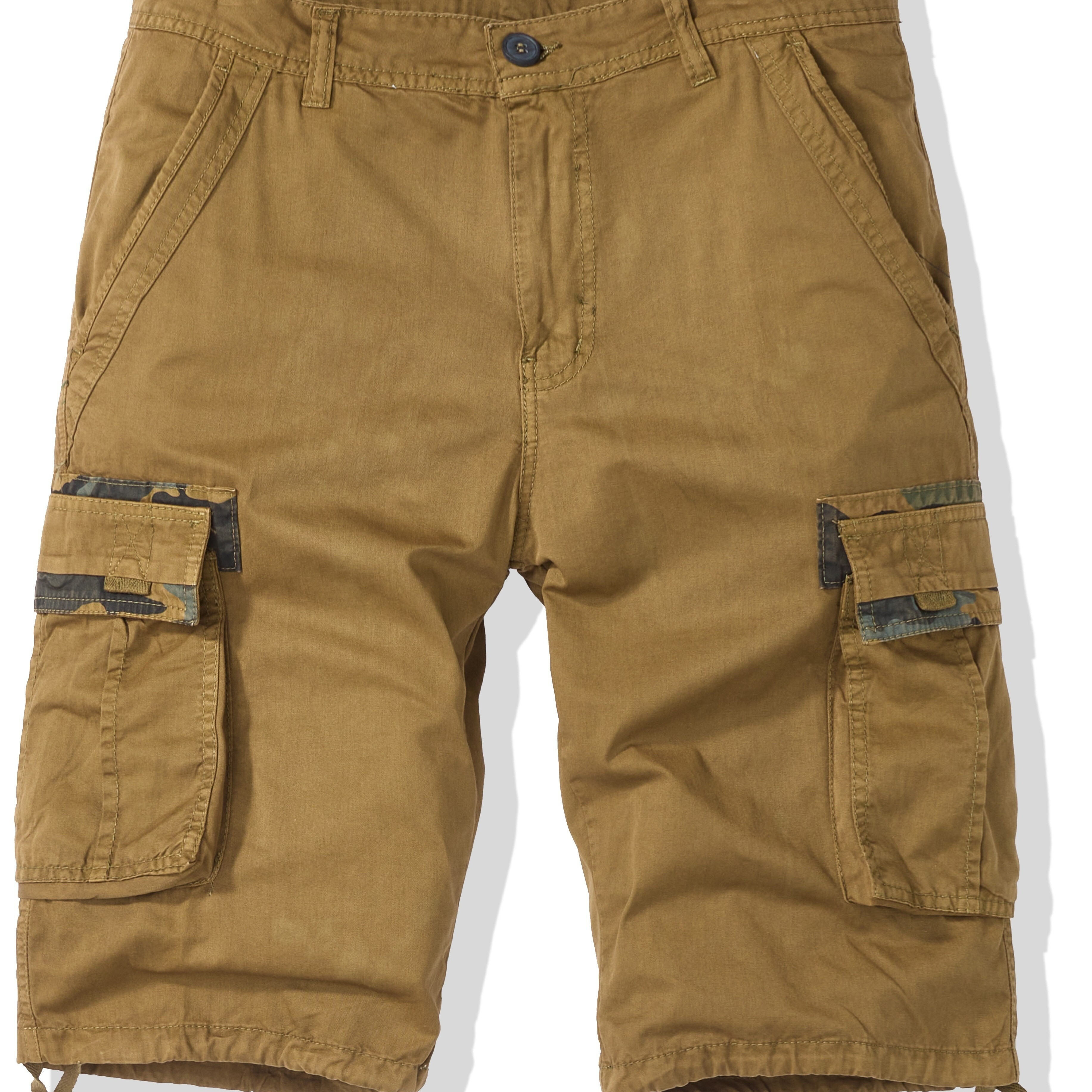 

Men's Casual Multi Pocket Shorts, Chic Comfy Cotton Cargo Shorts