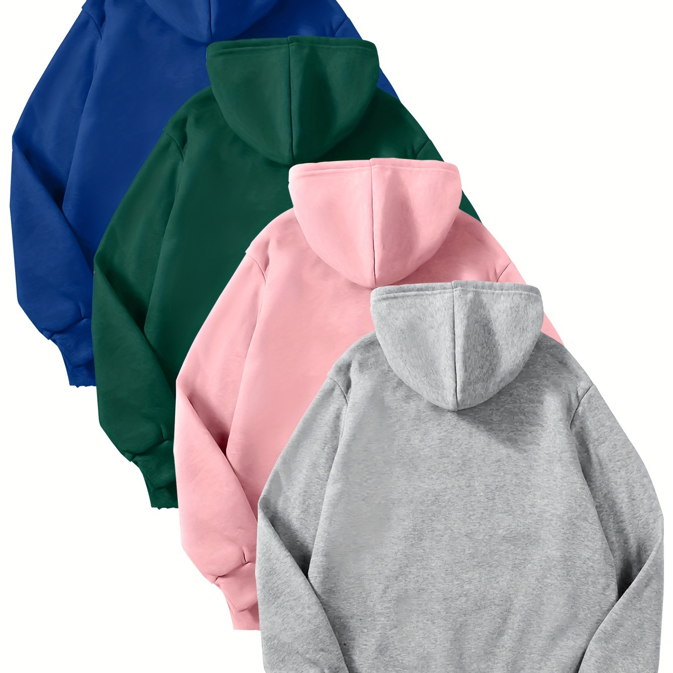 

4 Fashion Hoodie 2024 Men' Version Velvet Casual Versatile Fashion Hoodie