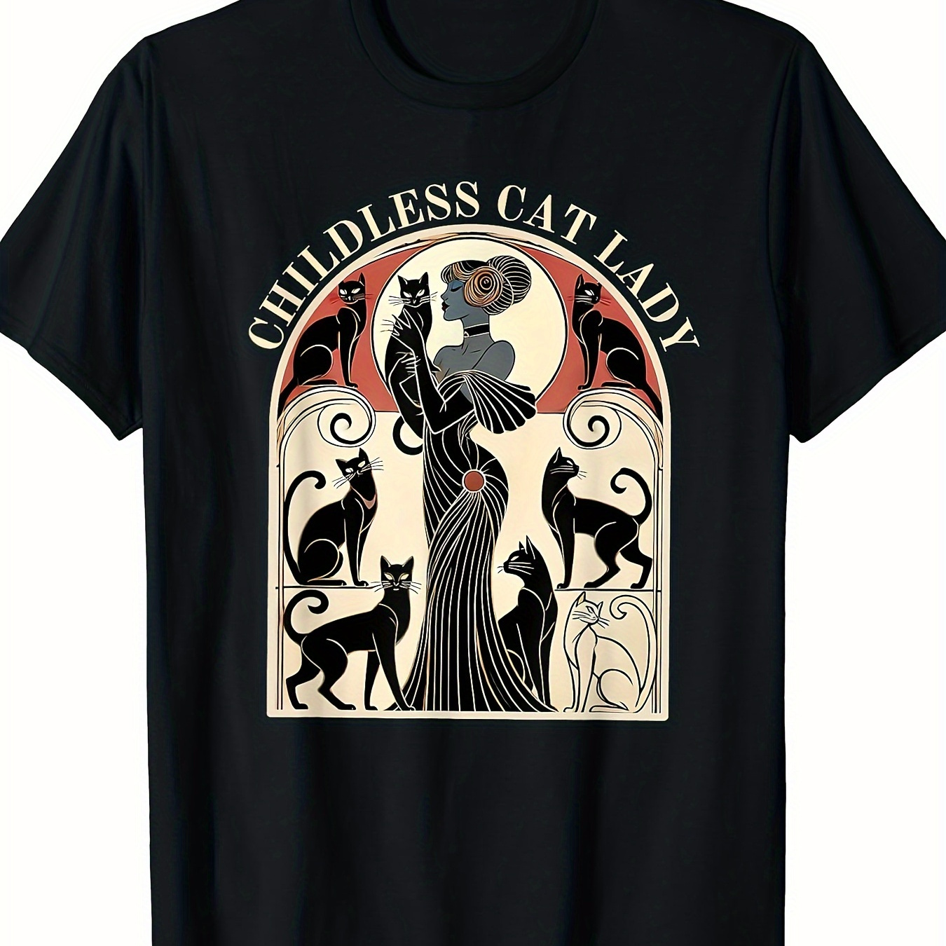 

Childless Cat Ladies Cat Karma Retro Funny T-shirt-220g