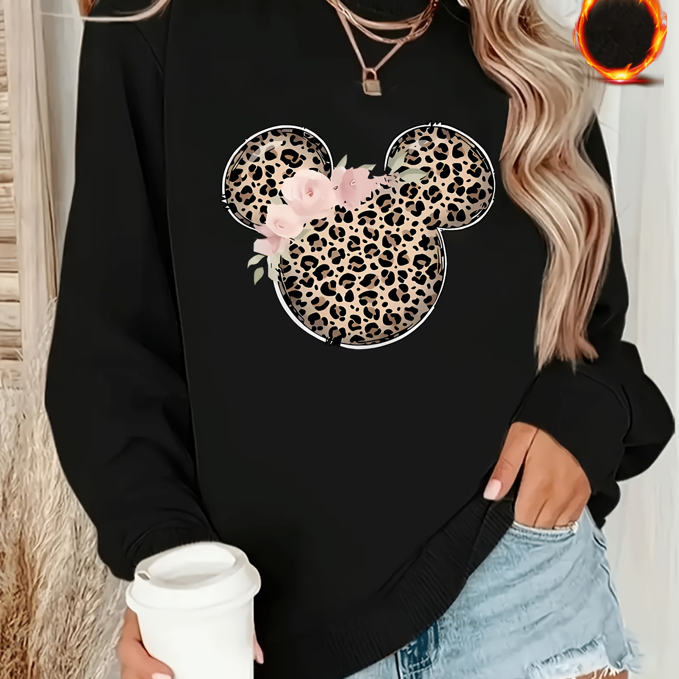 

Adult Sweatshirt , 100% , Knit , , , Pullover, Thickened Top