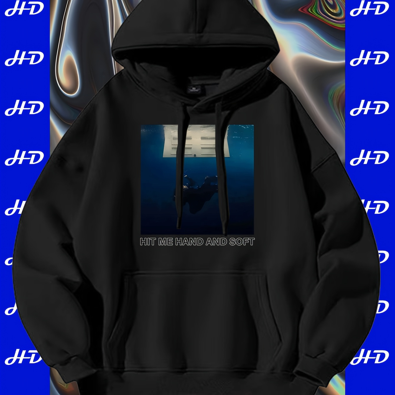 

Hard And Soft 2024 Album Art Printed Hoodies, Men's Cool Hoodies, Men's Casual Graphic Design Pullover Hoodies And Kangaroo Pocket Streetwear For Winter And Autumn, As Christmas Gift