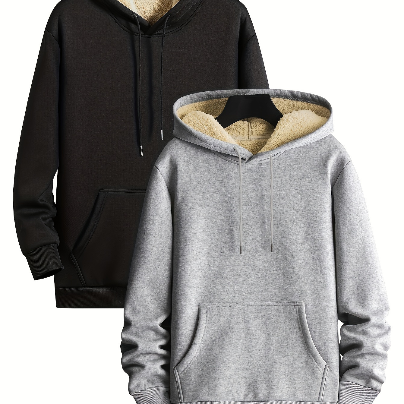 

2- Hooded Sweatshirts, Long Pullover , , , Regular Fit