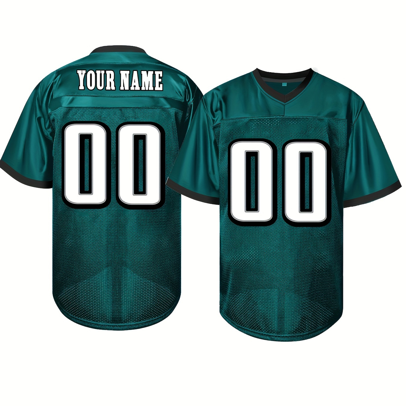 

-ready , Jersey - Personalized & , Embroidered, Polyester, V-, For & , S-3xl