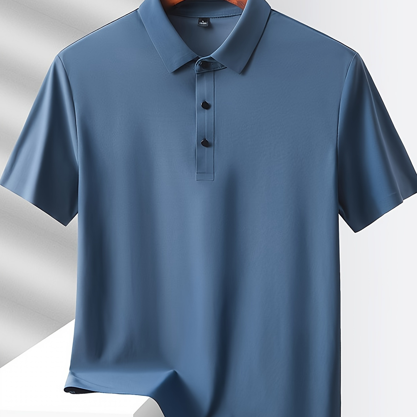 

Chemise Unie À Manches Courtes Sans Couture Pour Homme, Style Professionnel Léger Et Décontracté, Haut À Manches Courtes Respirant, Col Classique Uni, Chemises De Golf D'été