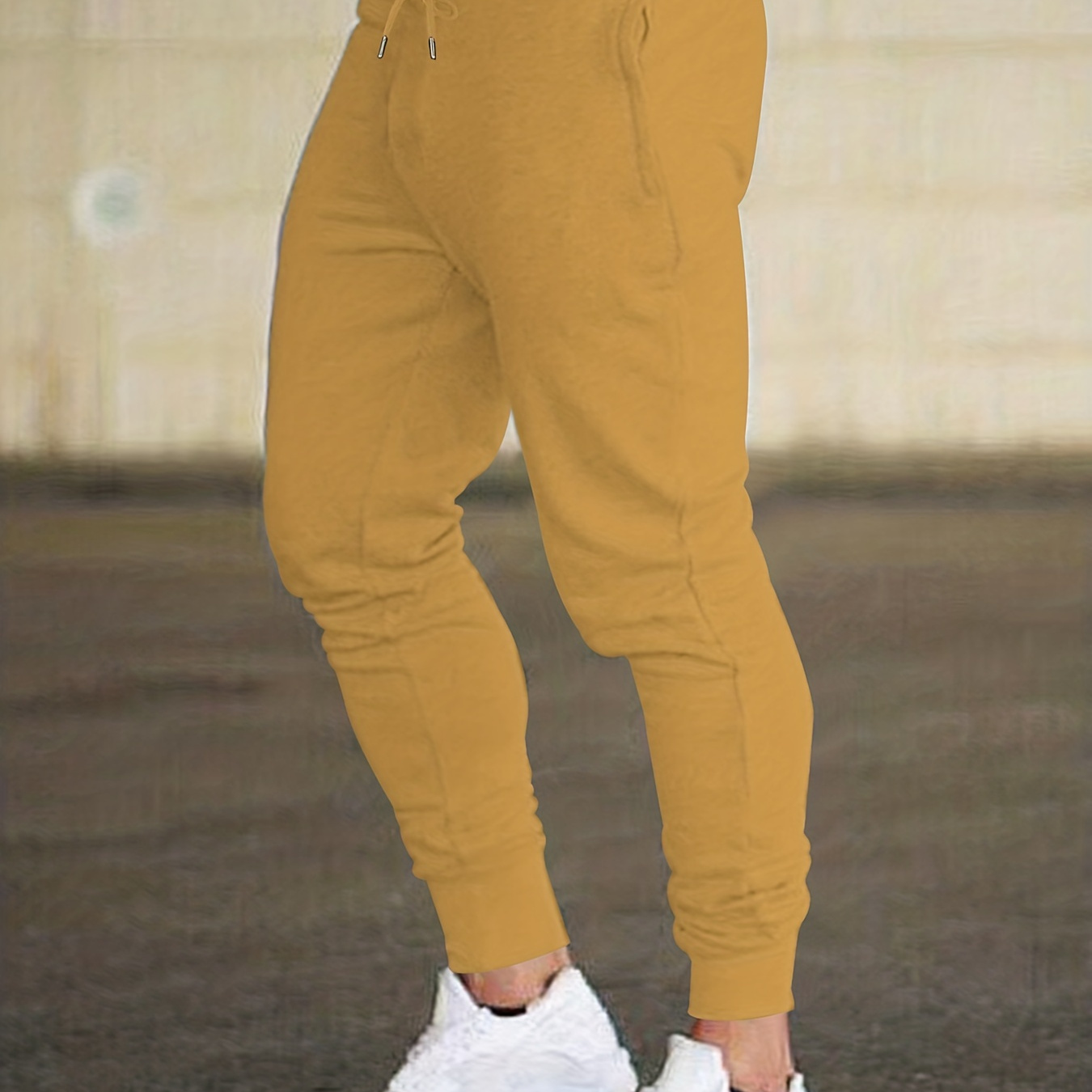 

Men's Casual Joggers, Classic Design Waist Drawstring Sports Pants