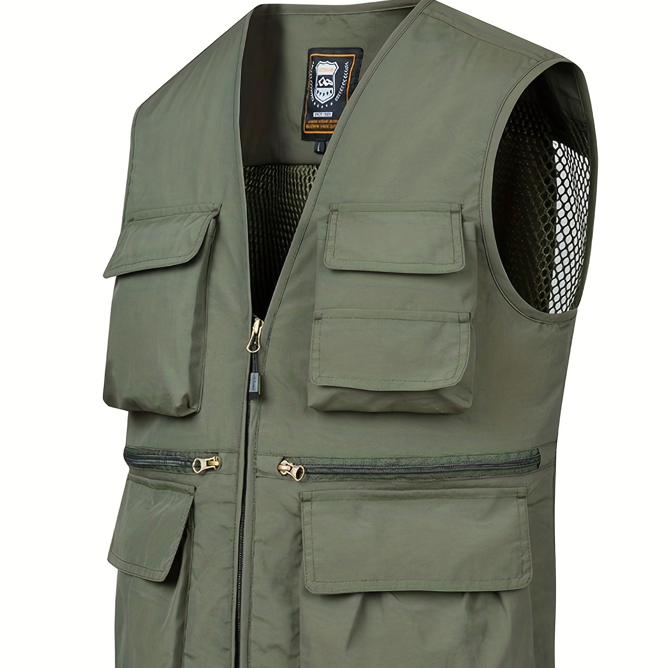 Multi Pocket Cargo Vest Chaleco Cuello En V Hombres Ropa - Temu
