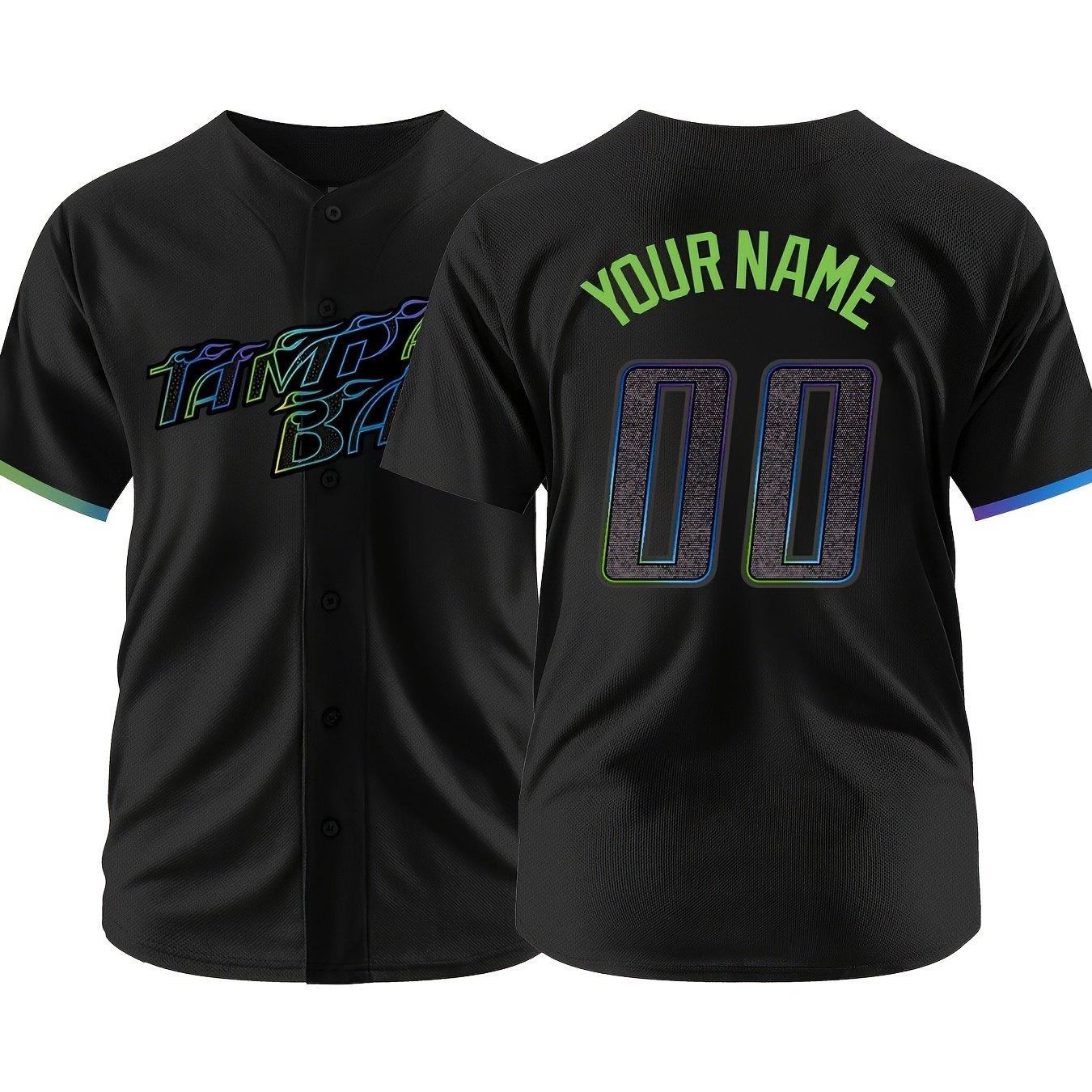 

Customizable Men's Baseball Jersey With V-neck And Embroidered Details - Available In Sizes S-3xl