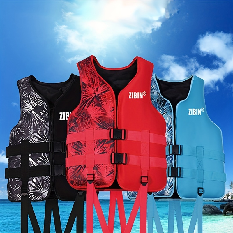 Adjustable Neoprene Life Jacket For Water Sports And Safety - Temu