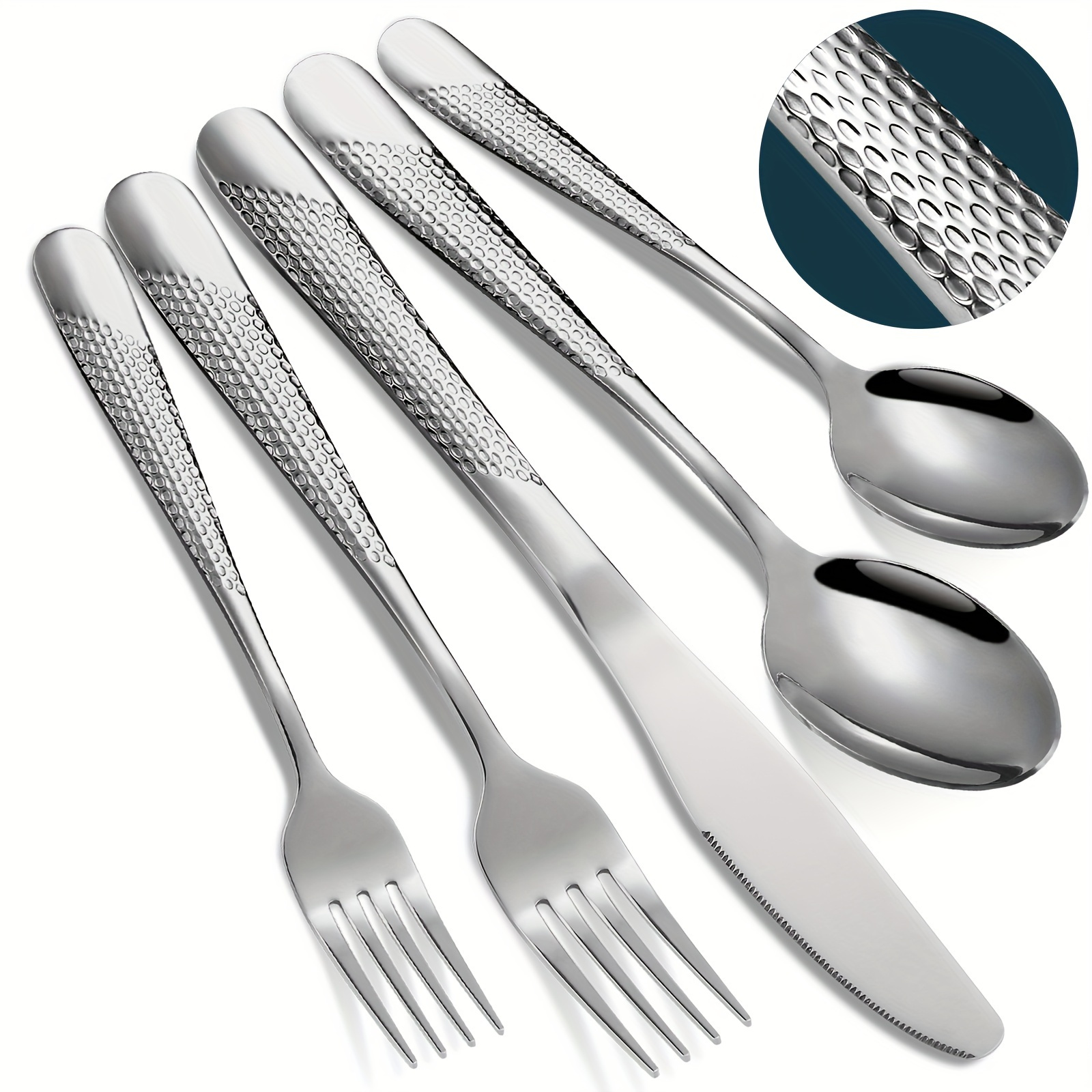 Elegant Tableware Set, Stainless Steel Mirror Polished Silverware Set,  Golden / Silvery Flatware Set With Gift Box, Wedding Dining Household Fork  Spoon Knife Cutlery Set, Kitchen Accessories - Temu