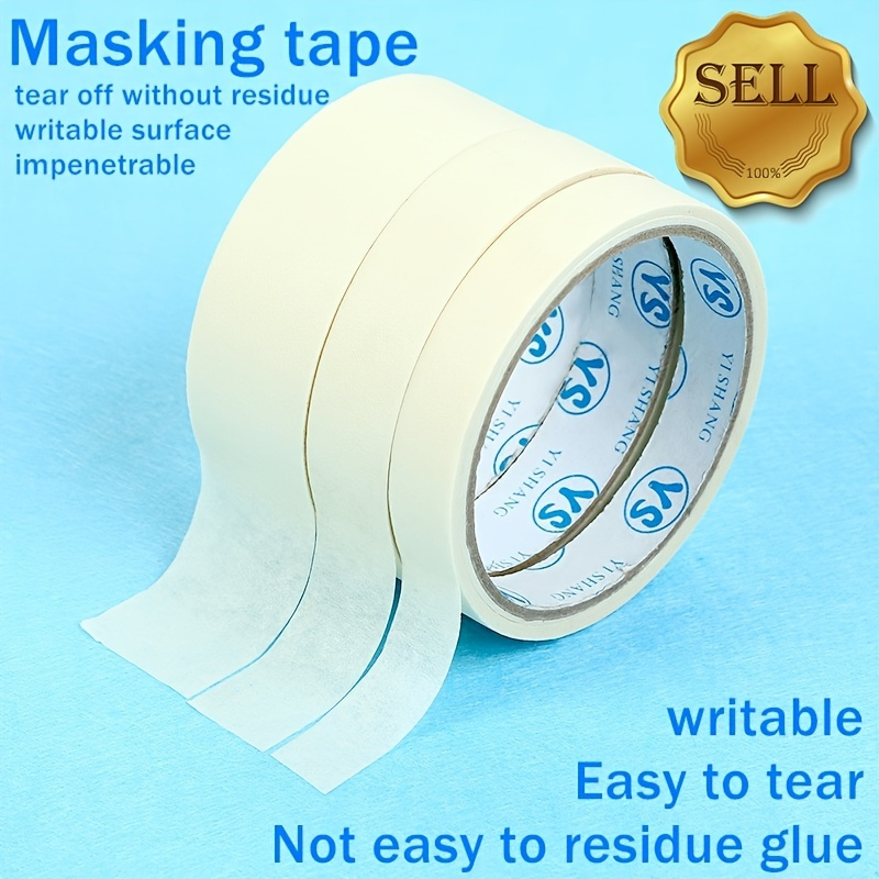White Washi Tape Writable Art Painting Diy Tape Suitable For - Temu