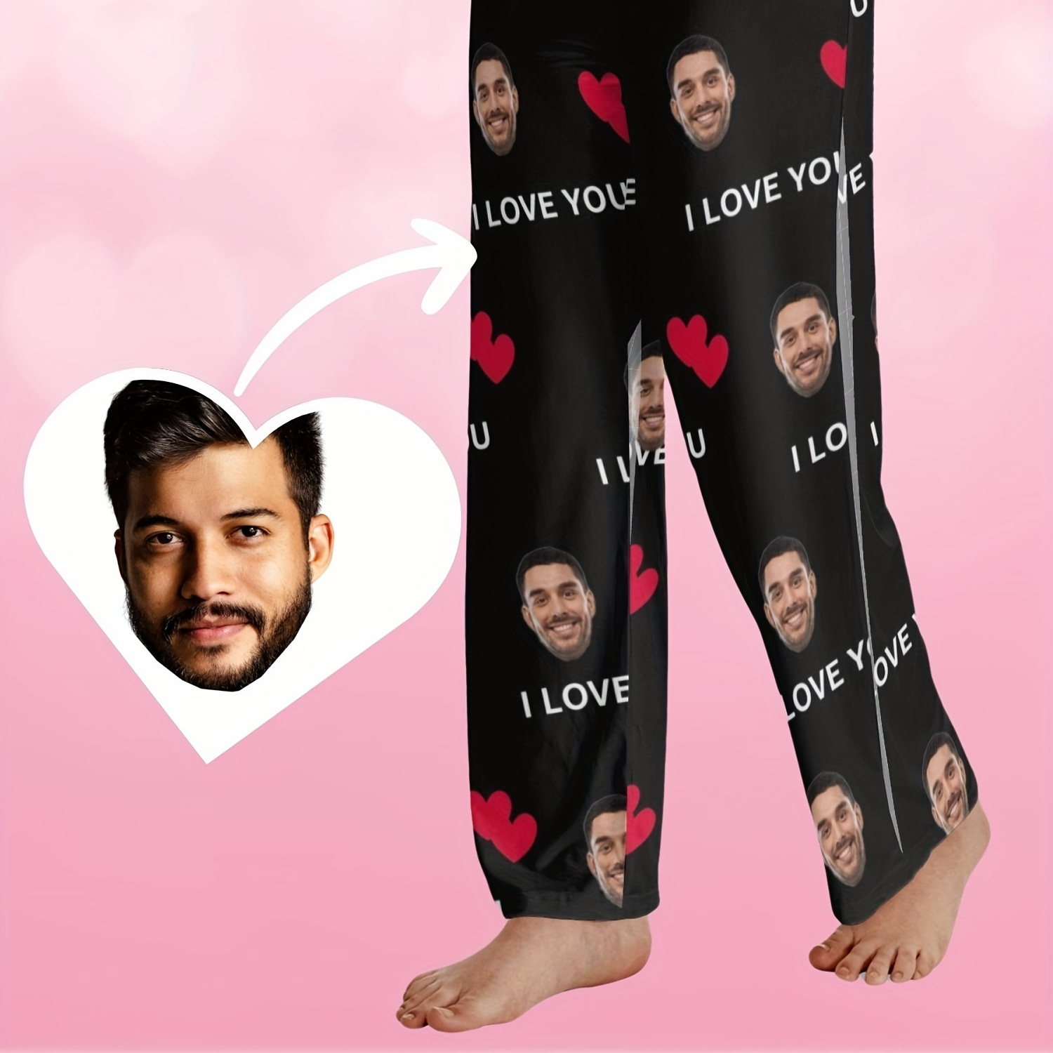 

Customized Men's Novelty Comfy Pants, Unisex Custom Photo Pattern Pajama Pants