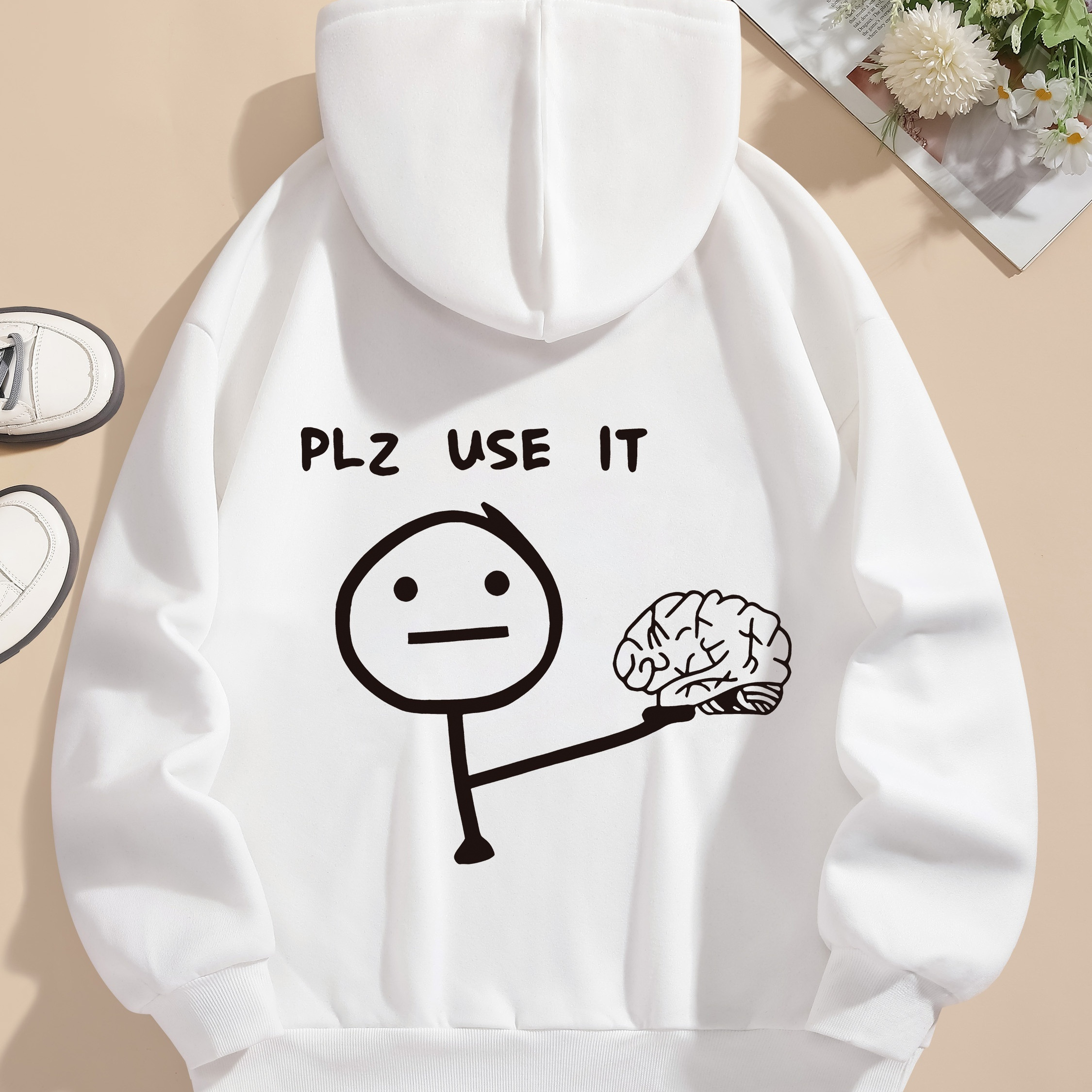 

Women' Hoodie, Polyester, , Cartoon Print, , Drawstring, Knit Fabric, Long Sleeve Pullover Sweatshirt