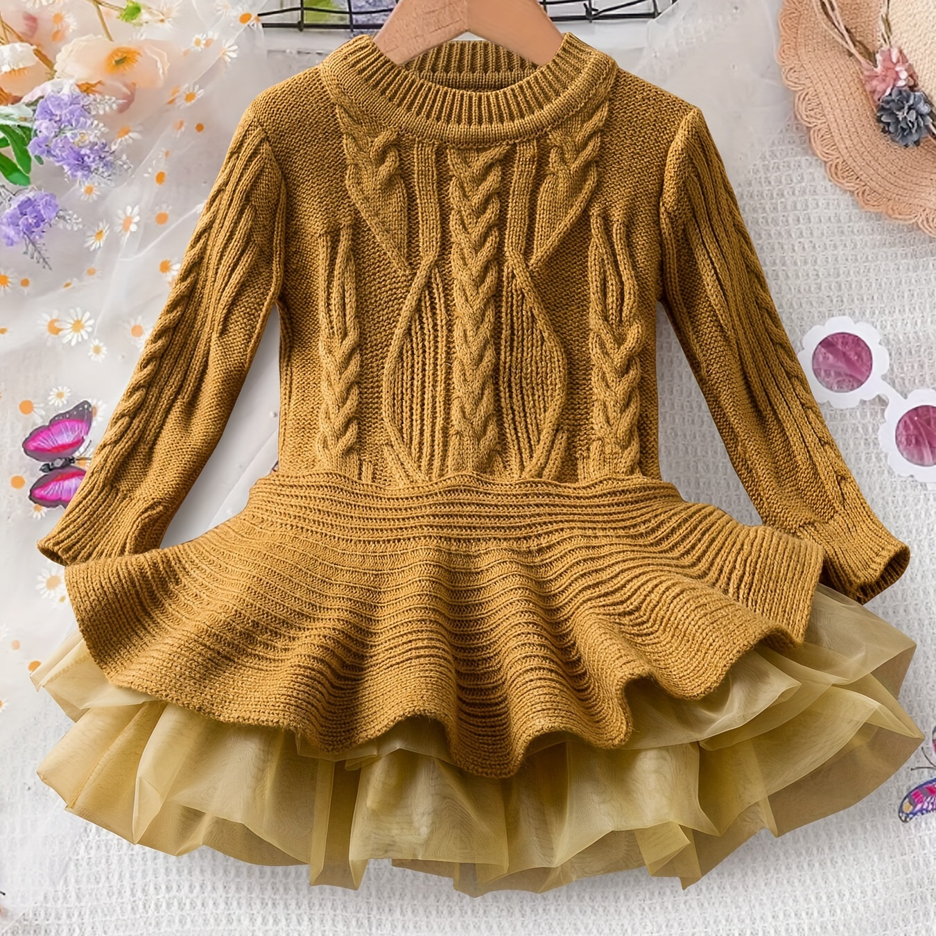 

' Long Sleeve Tulle - For Christmas & Parties,