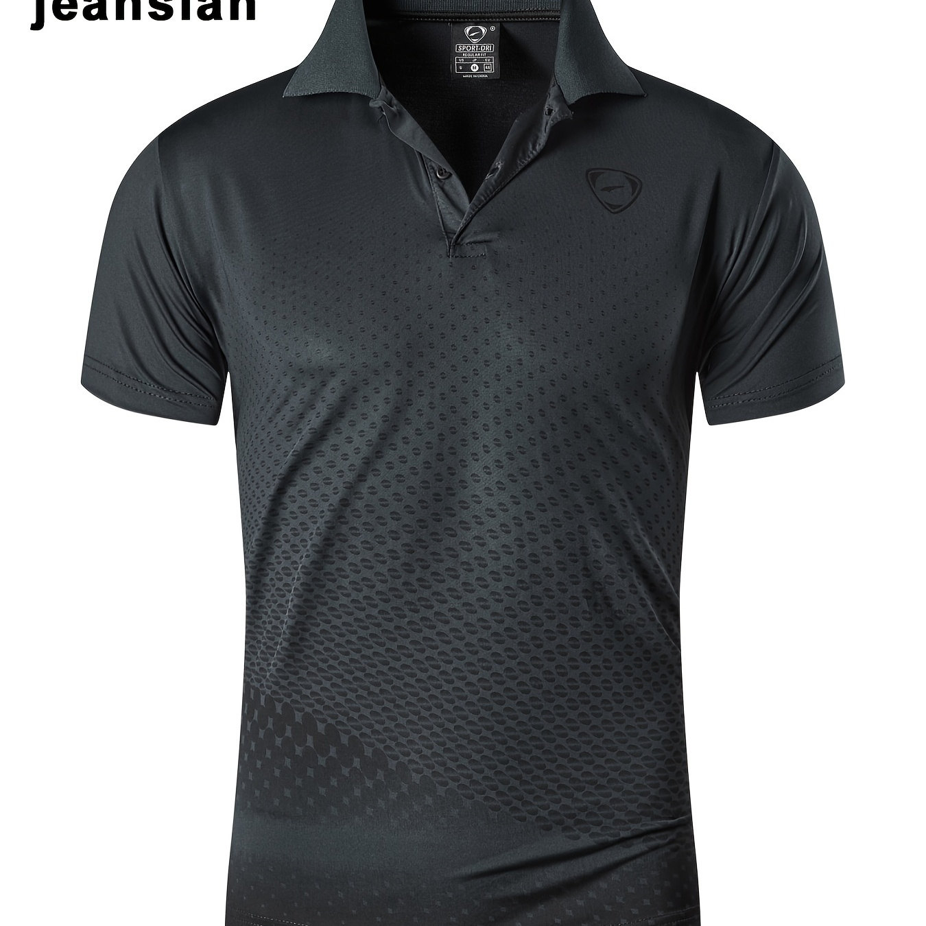 

Jeansian Men's Sport Shirt, Short Sleeve T-shirt For Tennis Golf Bowling