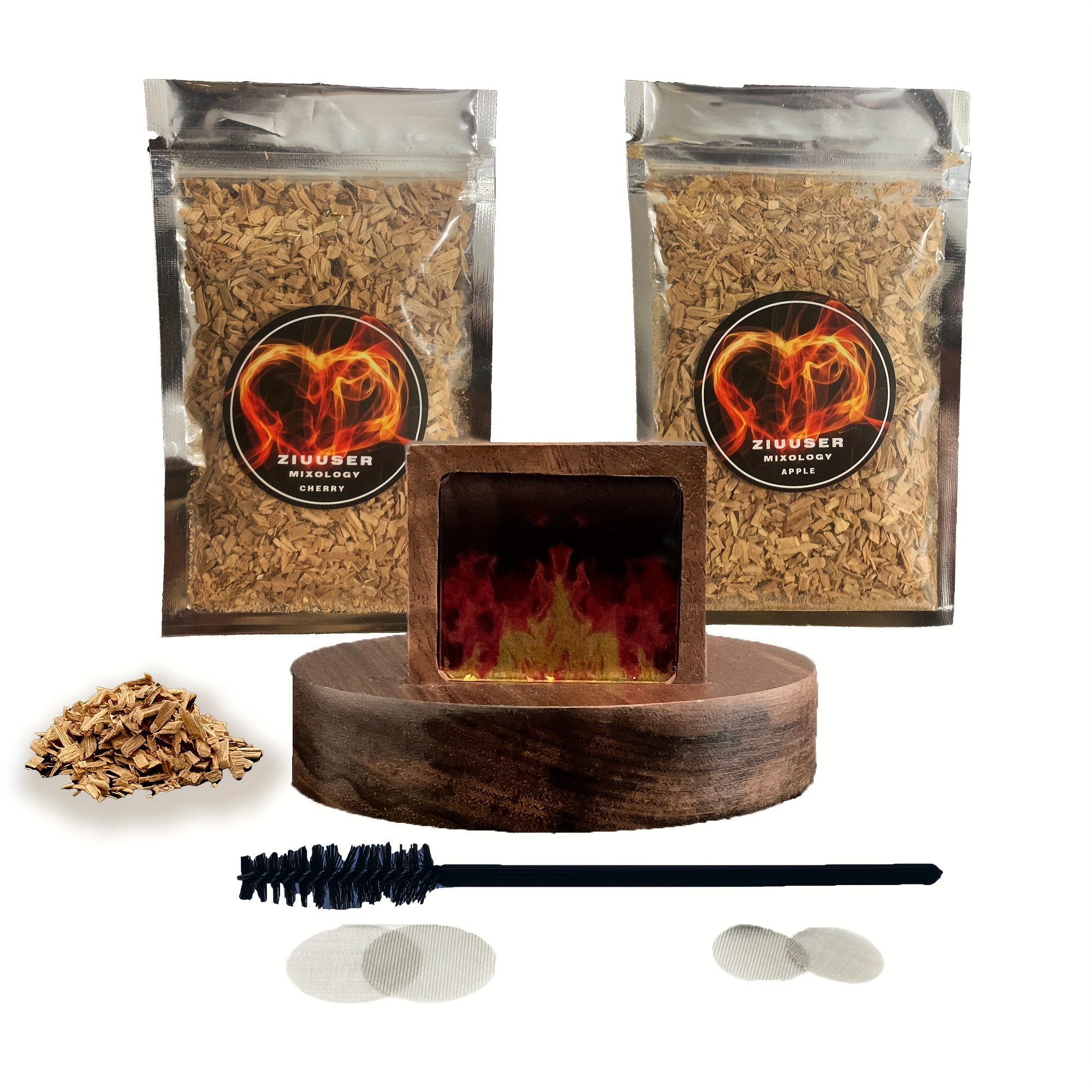 Cocktail Smoker Kit 4 Flavors Wood Chips Infuser Whiskey - Temu