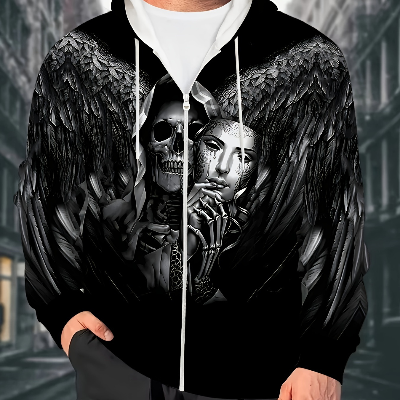 

[ ] Men' Skull - Polyester Sweatshirt For /fall,