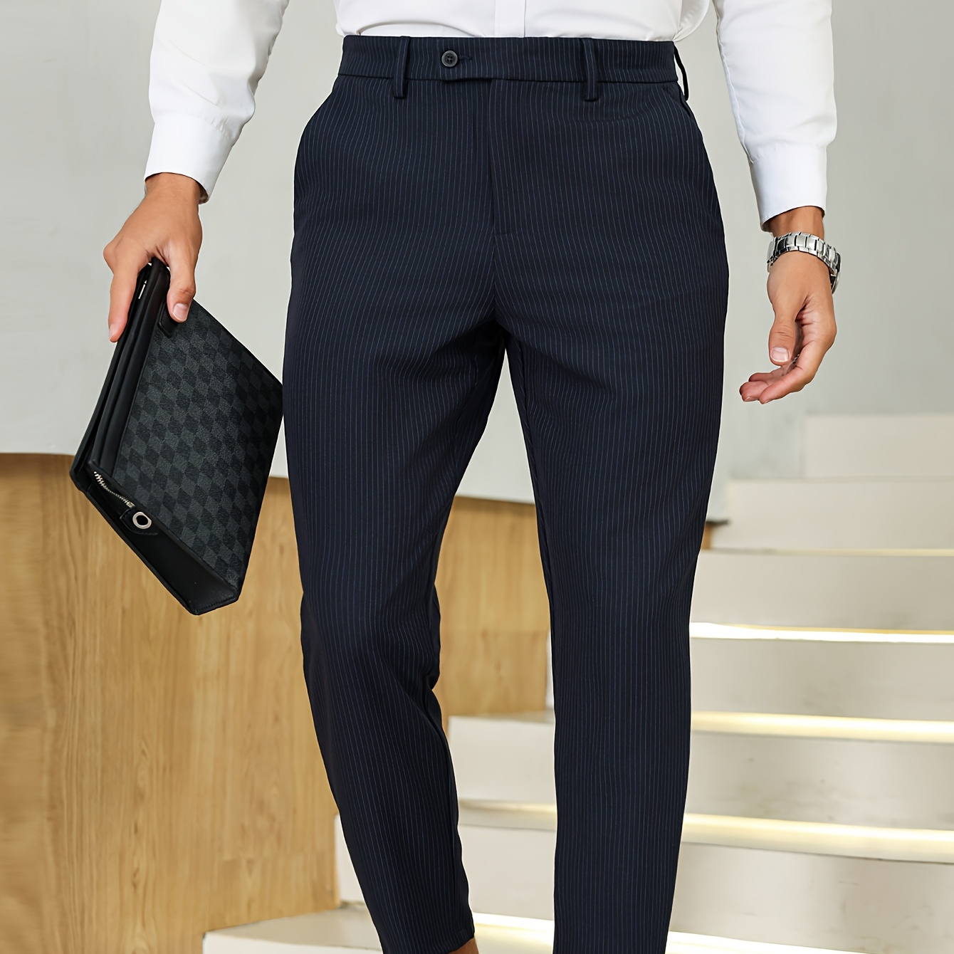 

Men's Suit Vertical Slimming Formal Pants