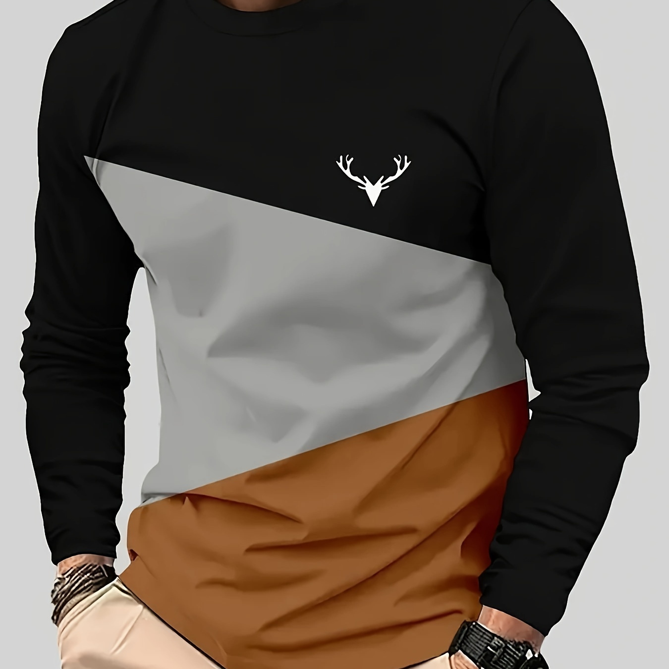 

Long Sleeve T-shirt 3d - Polyester, , Round - For Fall/