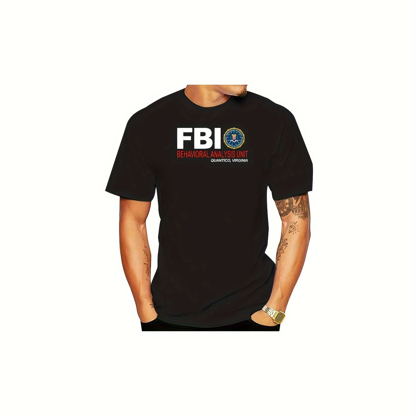 

Men Fbi Classic T Shirts High Quality Shirts Men Fashion Design Women Men Men Clothing Harajuku Street 220g