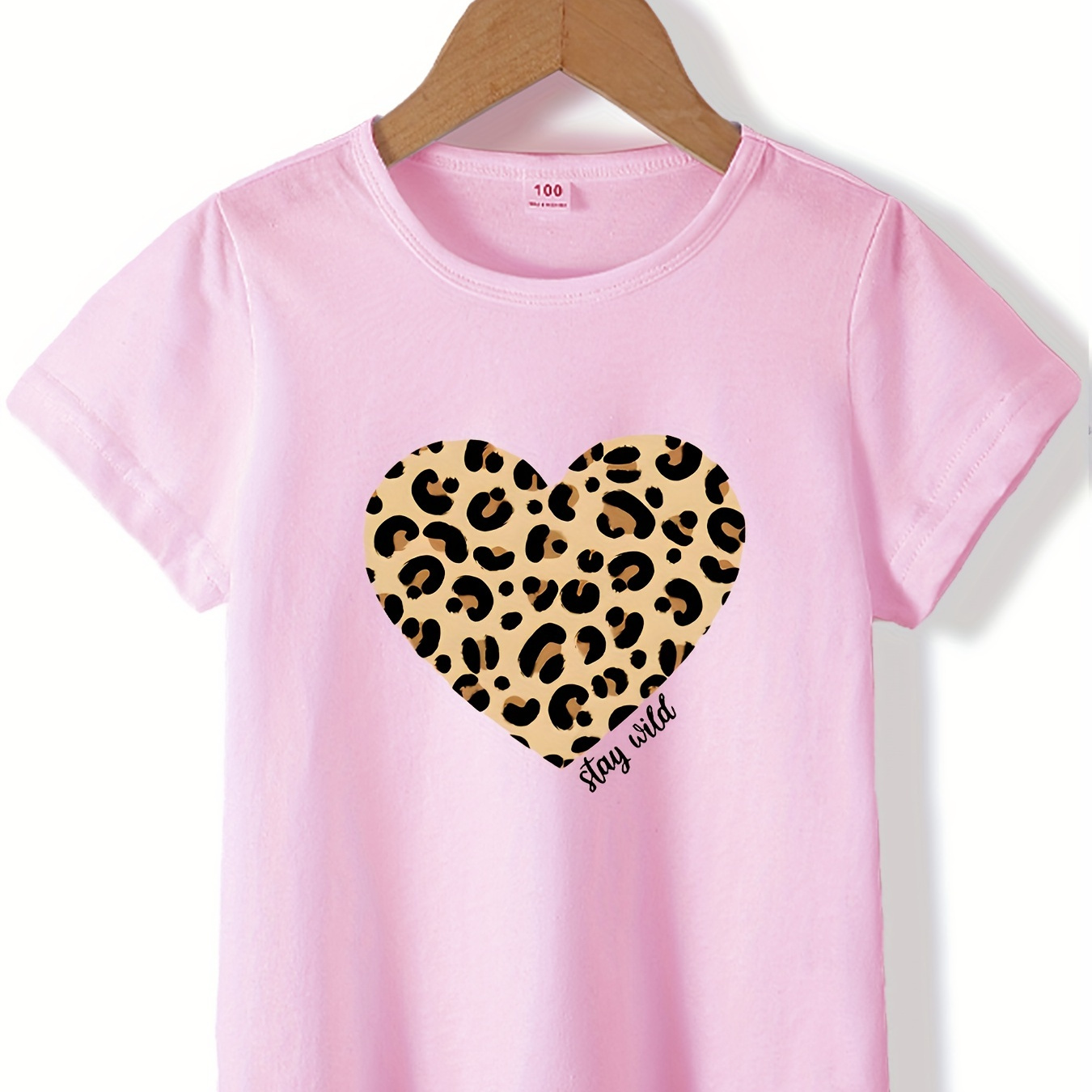 Meninas Mini Queen Leopard Bow Graphic Tee Cotton Comfort - Temu Portugal