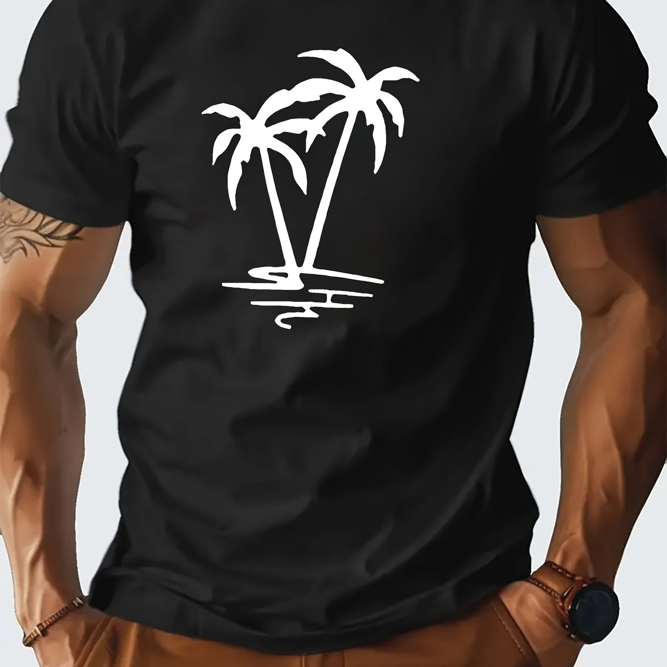 

Coconut Tree Pure Cotton Men's Tshirt Comfort Fit