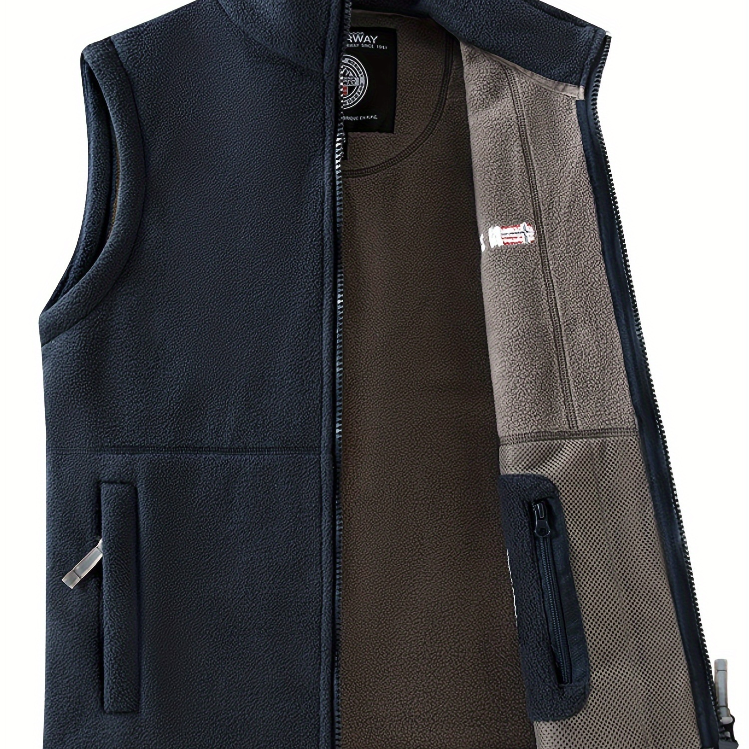 

Men's New Autumn And Winter Collar Warm Vest, Casual And For Outdoor Hiking And Camping.
