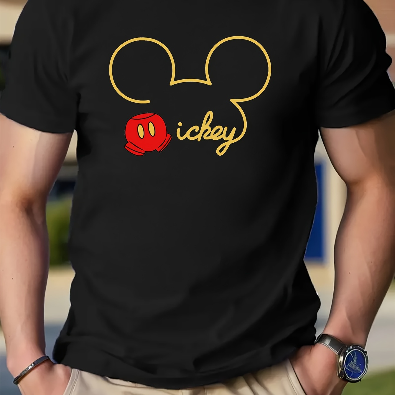 

(authorized) Mickey Mouse T-shirt Fashionable Regular Version T-shirt