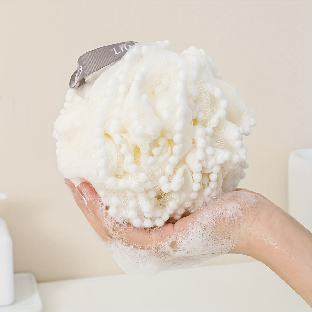 

Bath Shower Sponge, Bath Flower Bath Ball Scrubber Exfoliator, Body Wash Bath Loofah Pouf Sponge For Adults