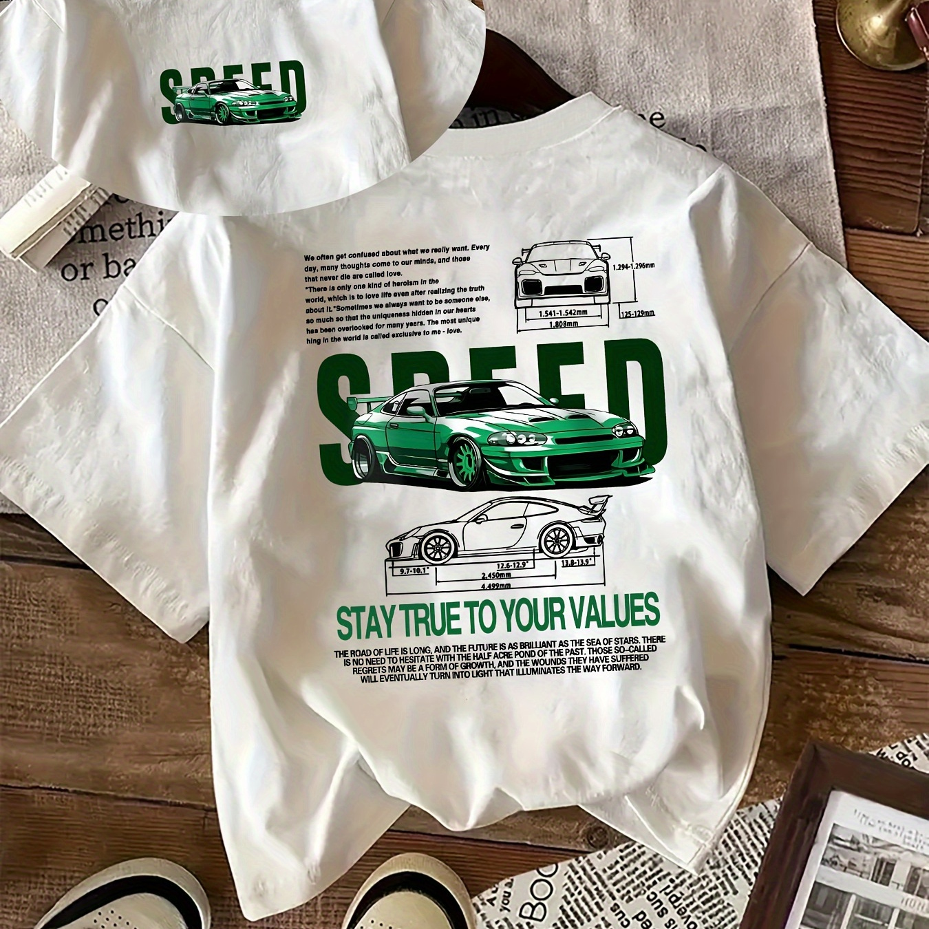

Car T- For Women - Polyester , Round , All- , Regular Fit