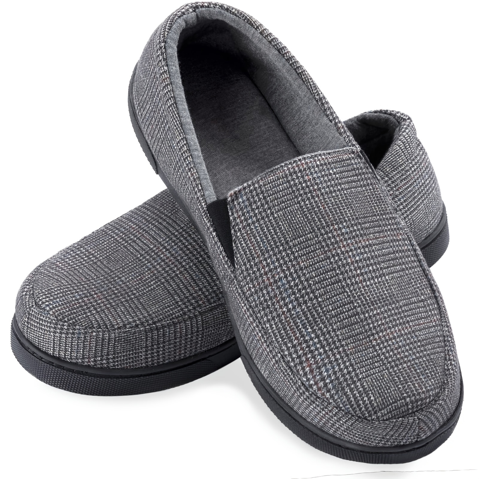

Men's Lightweight House Slipper With Memory Foam, Cozy Closed Back Bedroom Slipper For Indoor Outdoor, Gift For Father/dad