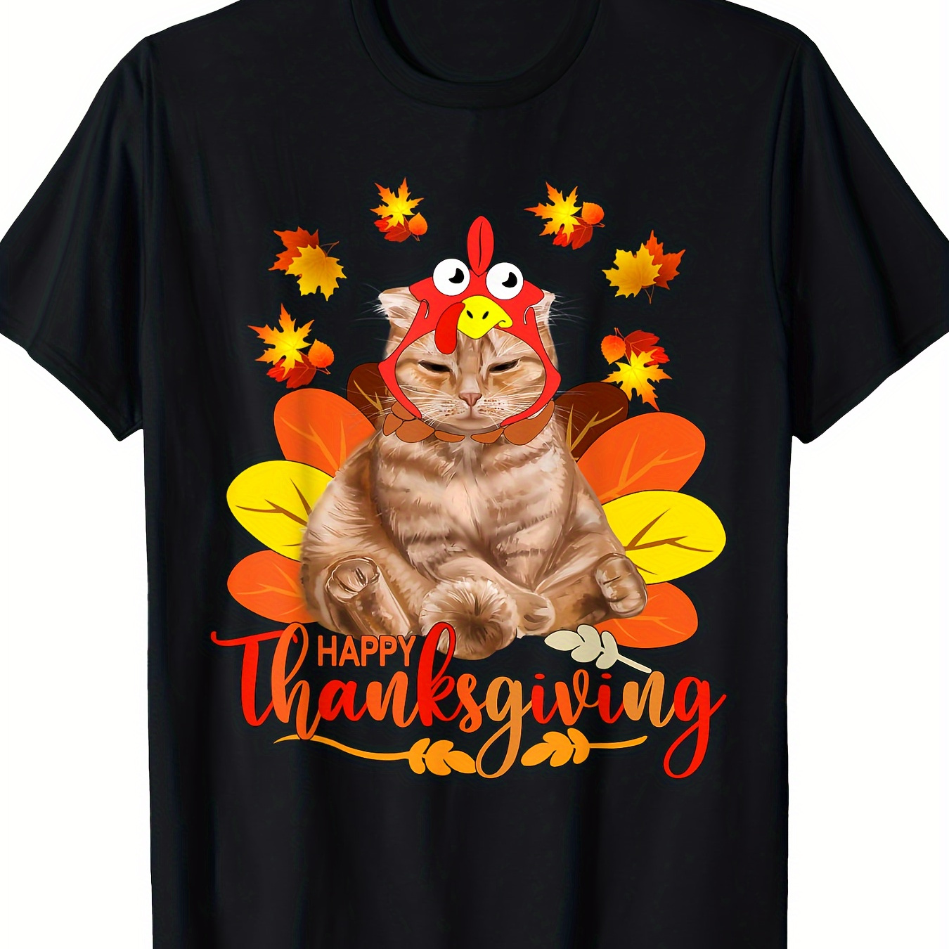 

Tee Cat Turkey Christmas Day Tee T- 100% - 220g