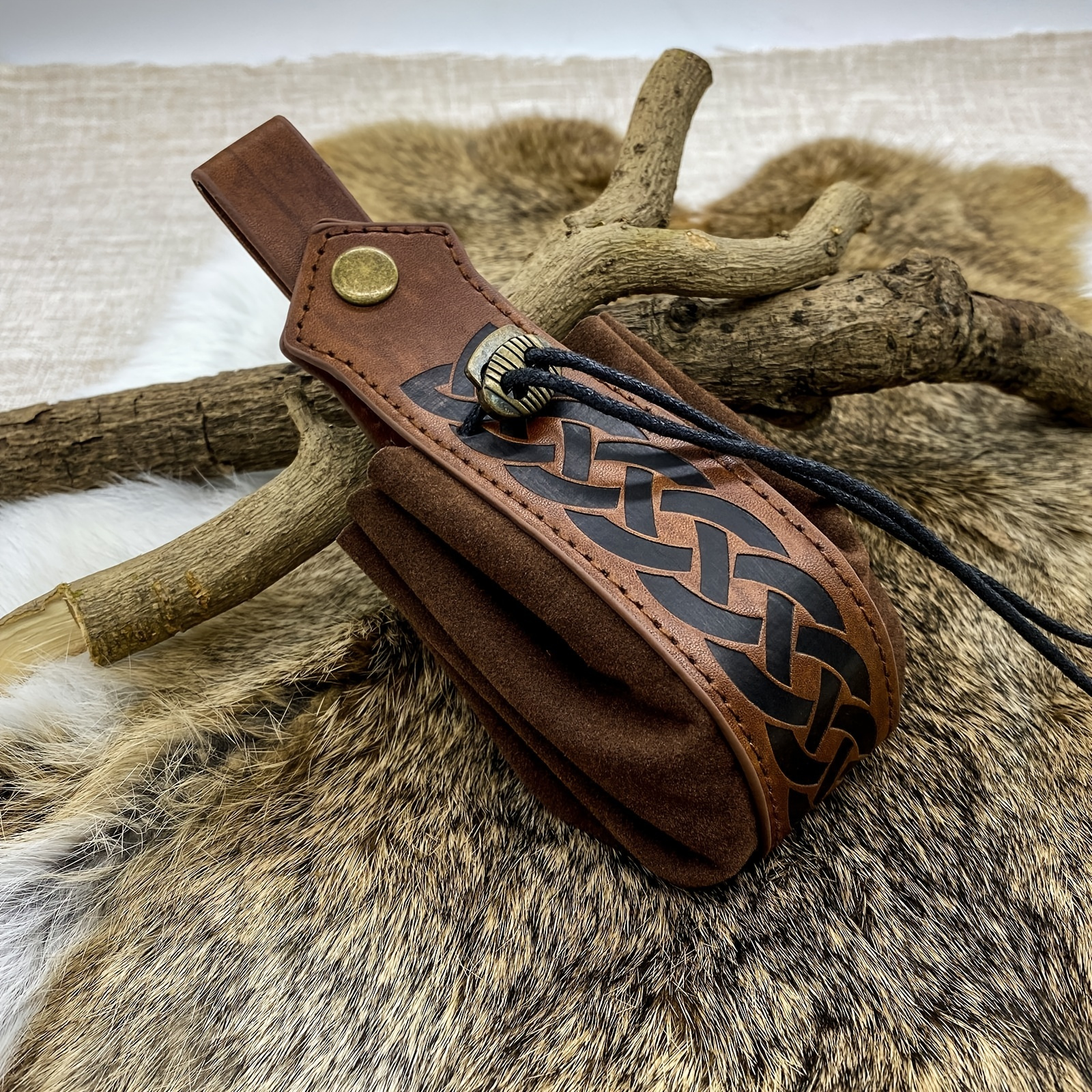 Leather Belt Pouch - Temu Canada