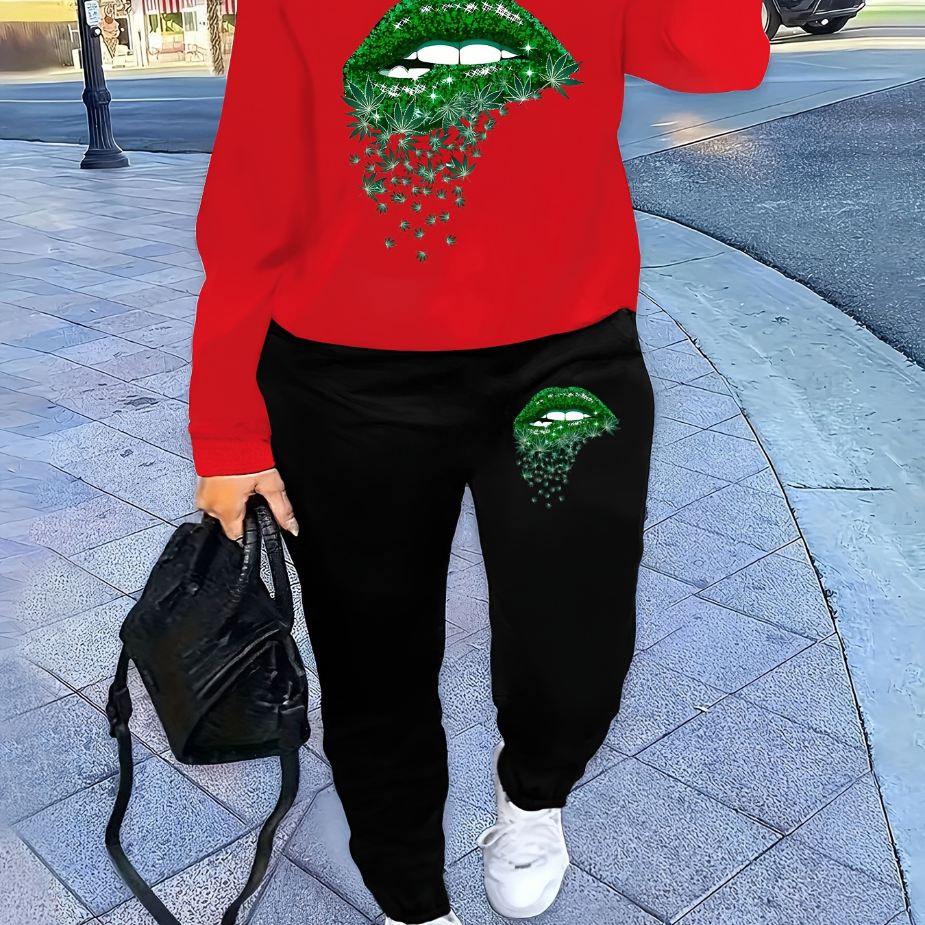 

Women's Sweatshirt & Set - Polyester , , , Long Sleeve - For Fall/