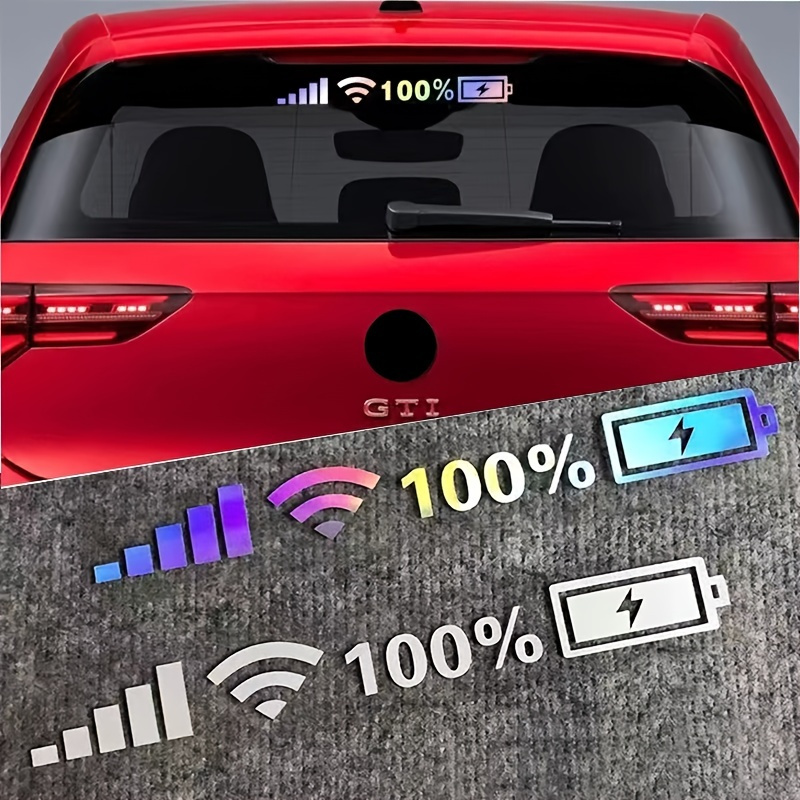 Pegatinas Para Parabrisas De Coche, Seal Wifi, Energa, Calcomana De Vinilo  Para Telfono Mvil, Accesorios Decorativos Para El Exterior Del Coche, Calco