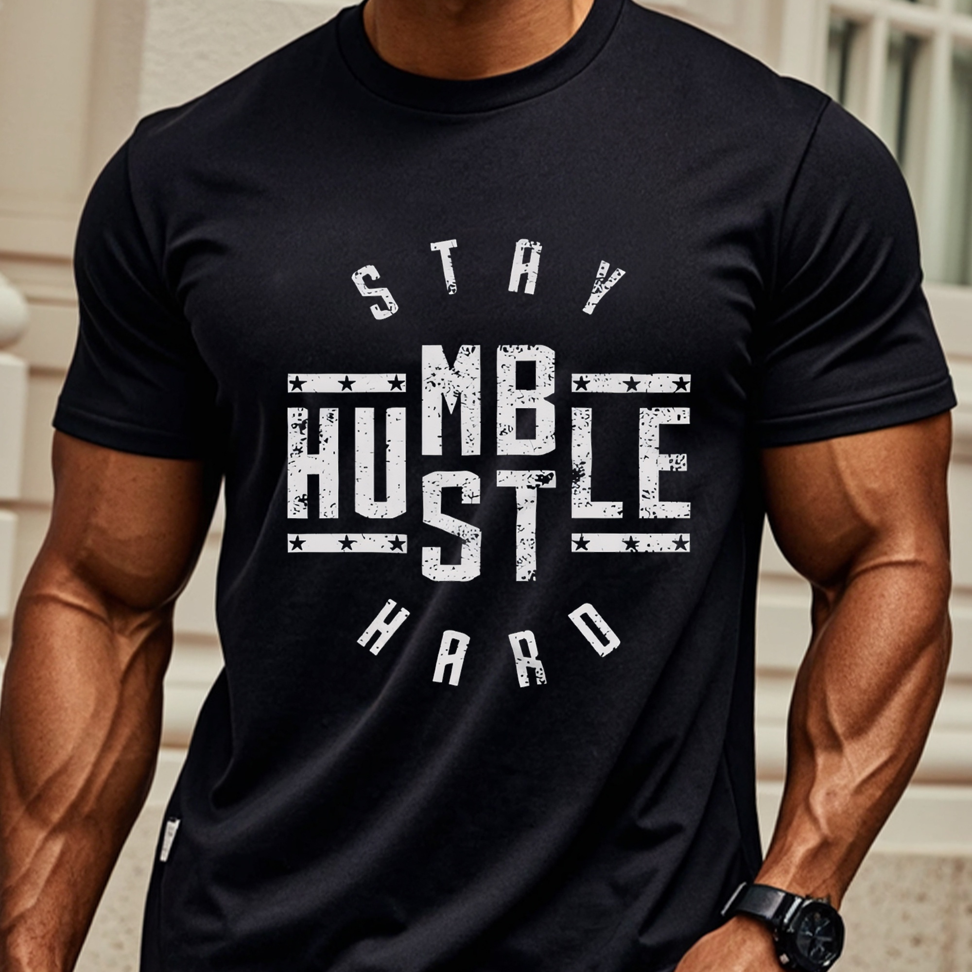 

Casual Summer Black T Shirts For Men, Graphic Crew Neck, Soft 100% Cotton, Funny, Breathable, , Ideal For Running,