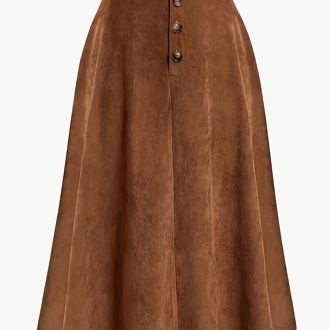 

Elegant High-waist A-line Skirt For Women - With Button Closure, Flowy And Loose Fit, Machine Washable, Formal Wear Skirt|flowy Silhouette|nonstretch Skirt