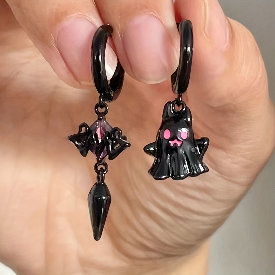 Gothic Emo Silver Razor Blade Earrings Set Jewelry Accessory