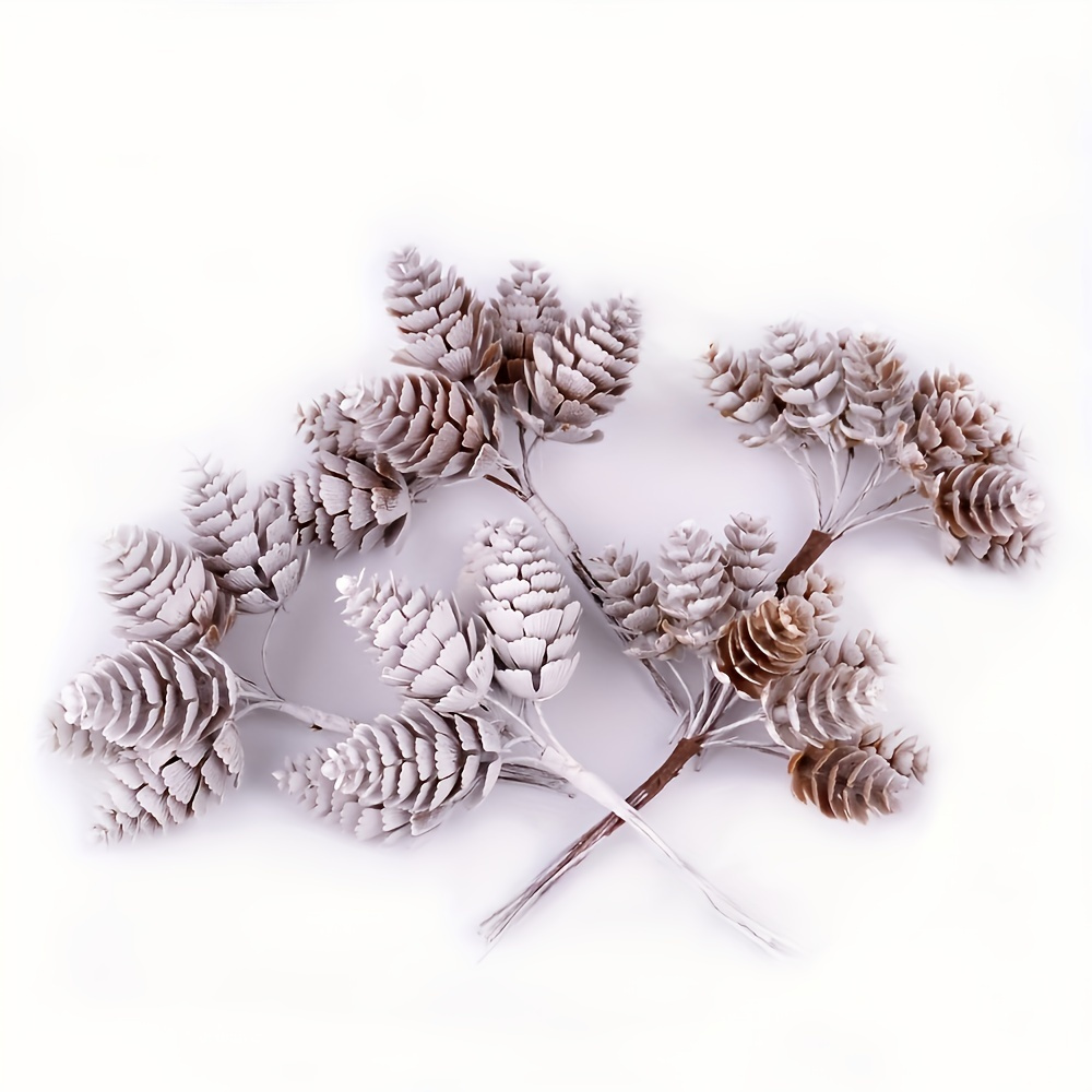 100Pcs Natural Mini Pine Cones Bulk, Thanksgiving Rustic Pine Cone  Ornaments Vase Fillers Christmas Small Tiny Pinecones for Crafts,Pine Cones  Decorations for Christmas Tree