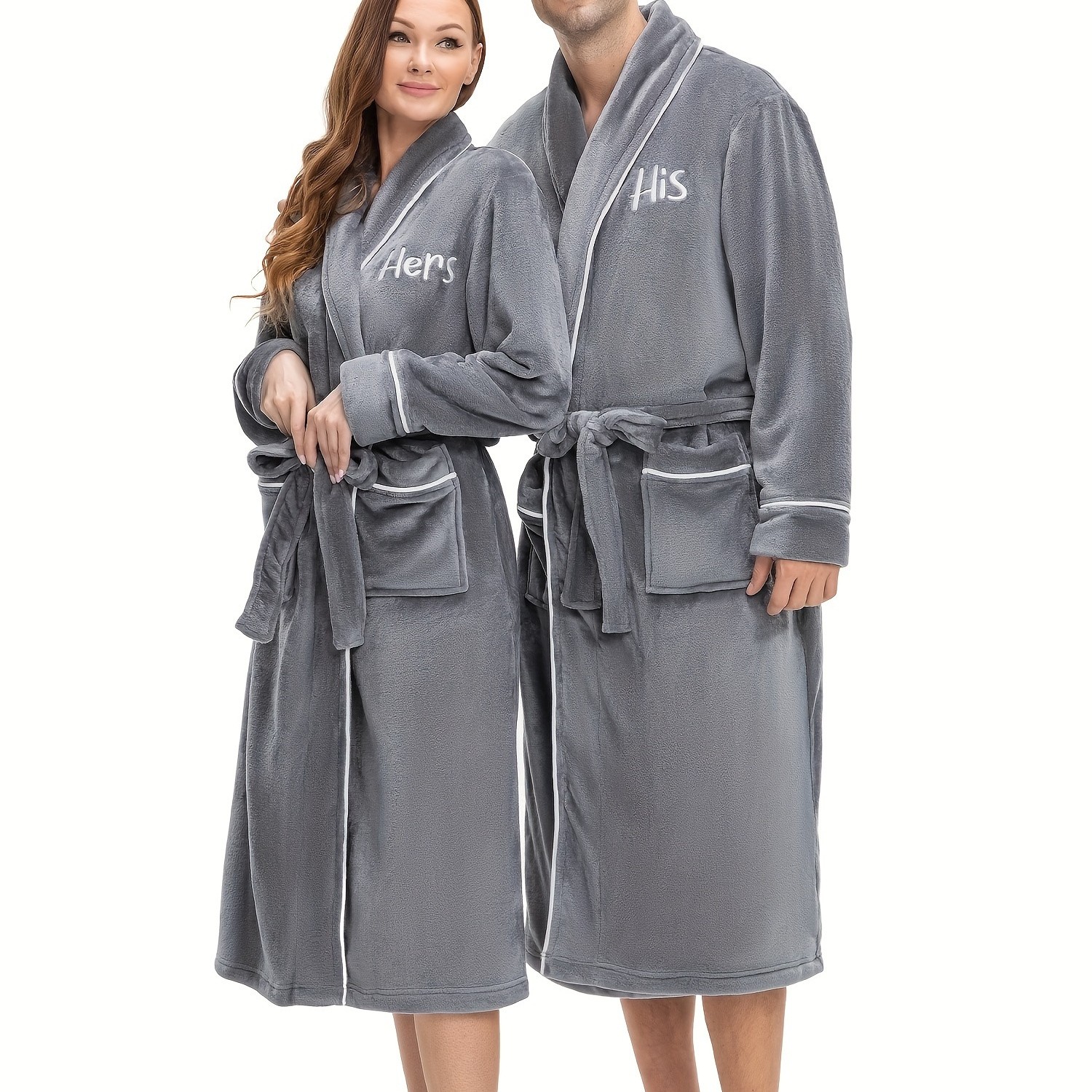 

Aw Bridal 2pcs His And Hers Robes Kimono Robes For Women/men, Christmas Wedding Anniversary Engagement Gifts For Couple,