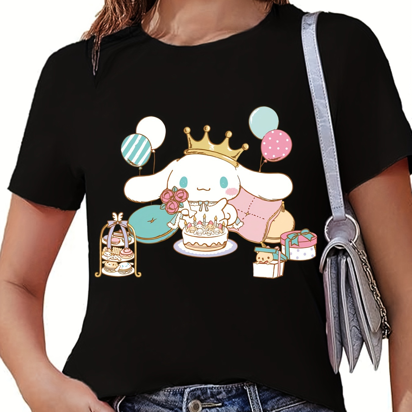 

Sanrio Authorized Cinnamoroll 3d Printed T-shirt For Men And Women Cinnamoroll Adult T-shirt Summer Top T-shirt Cartoon Cute Sports T-shirt Round Neck T-shirt Pattern T-shirt C5 220g