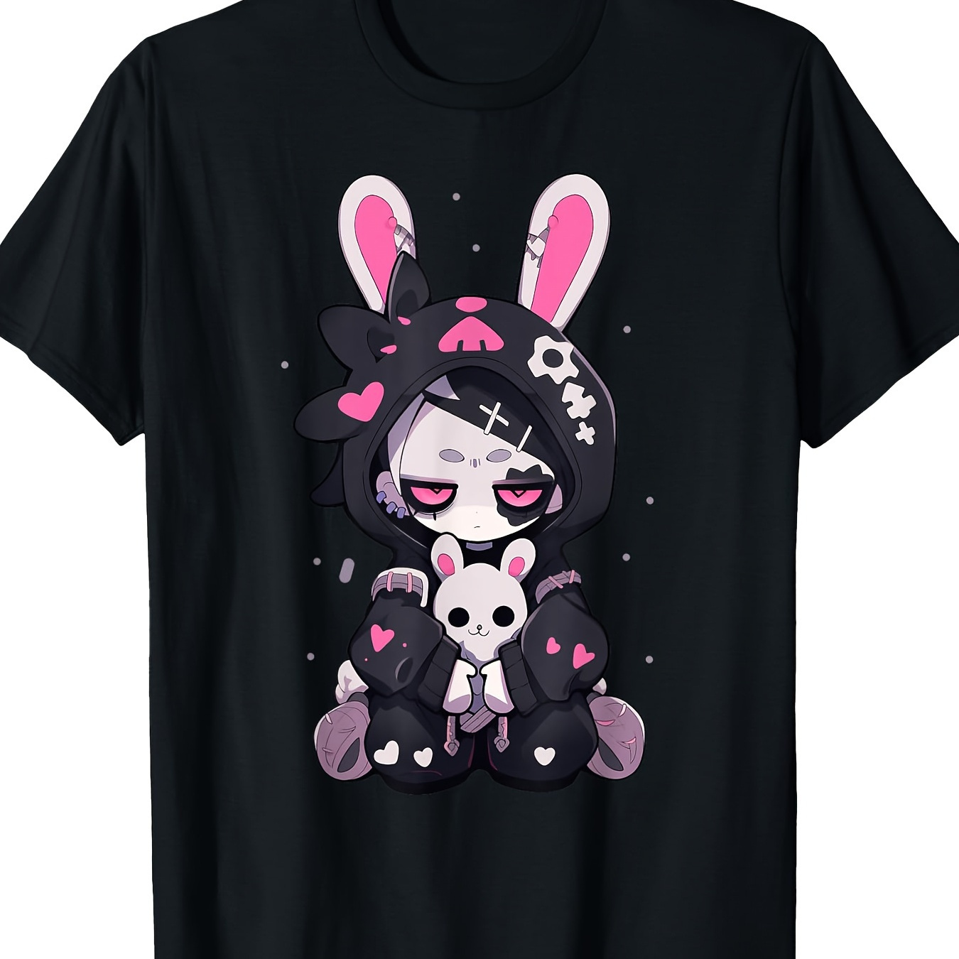 

Gothic Style Rabbit, Gothic Clothing, Style T-shirt- 220g 100% Cotton.