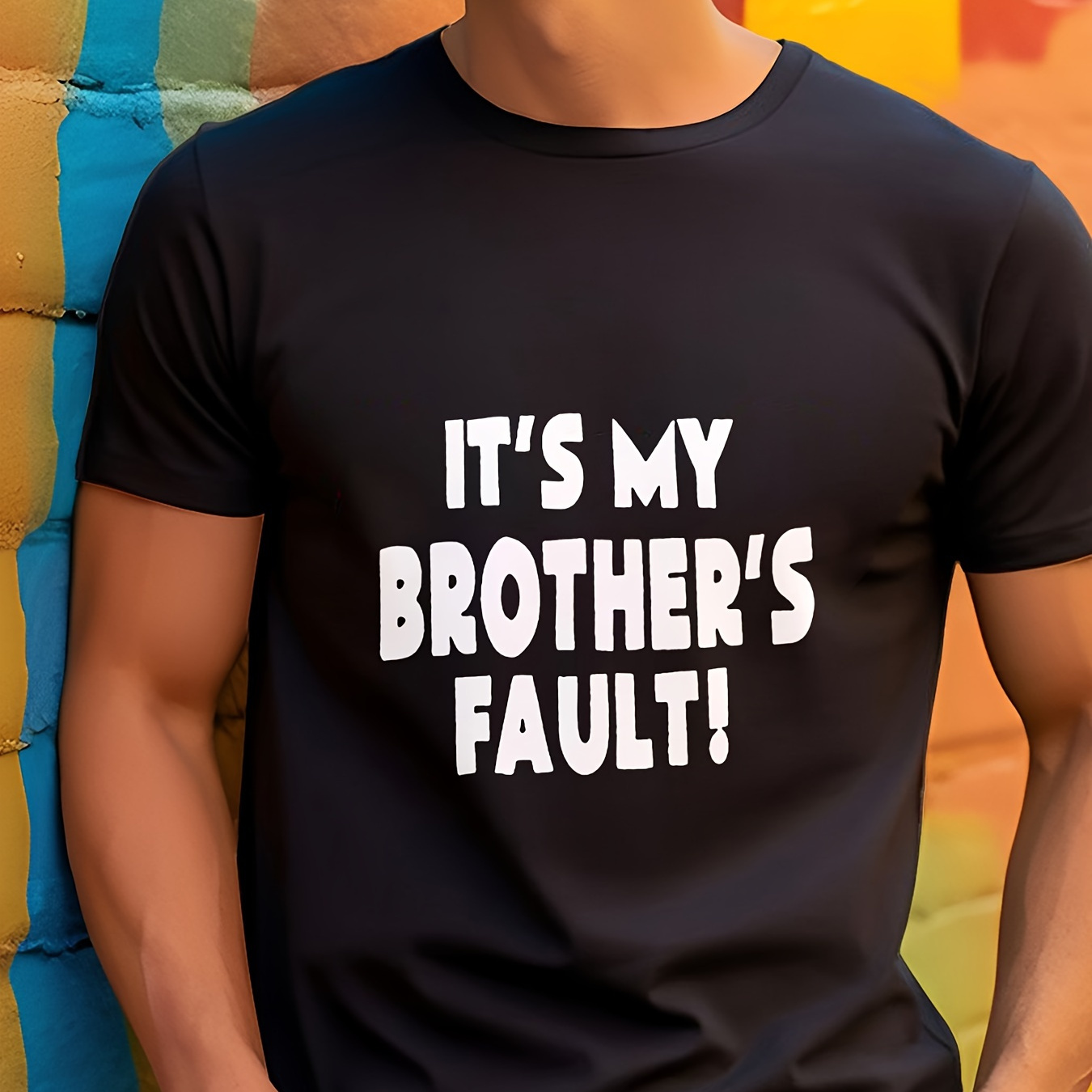 

Casual Fashion T-shirt For Men Graphic Print Short Sleeve Tees Tops, Men's Clothing