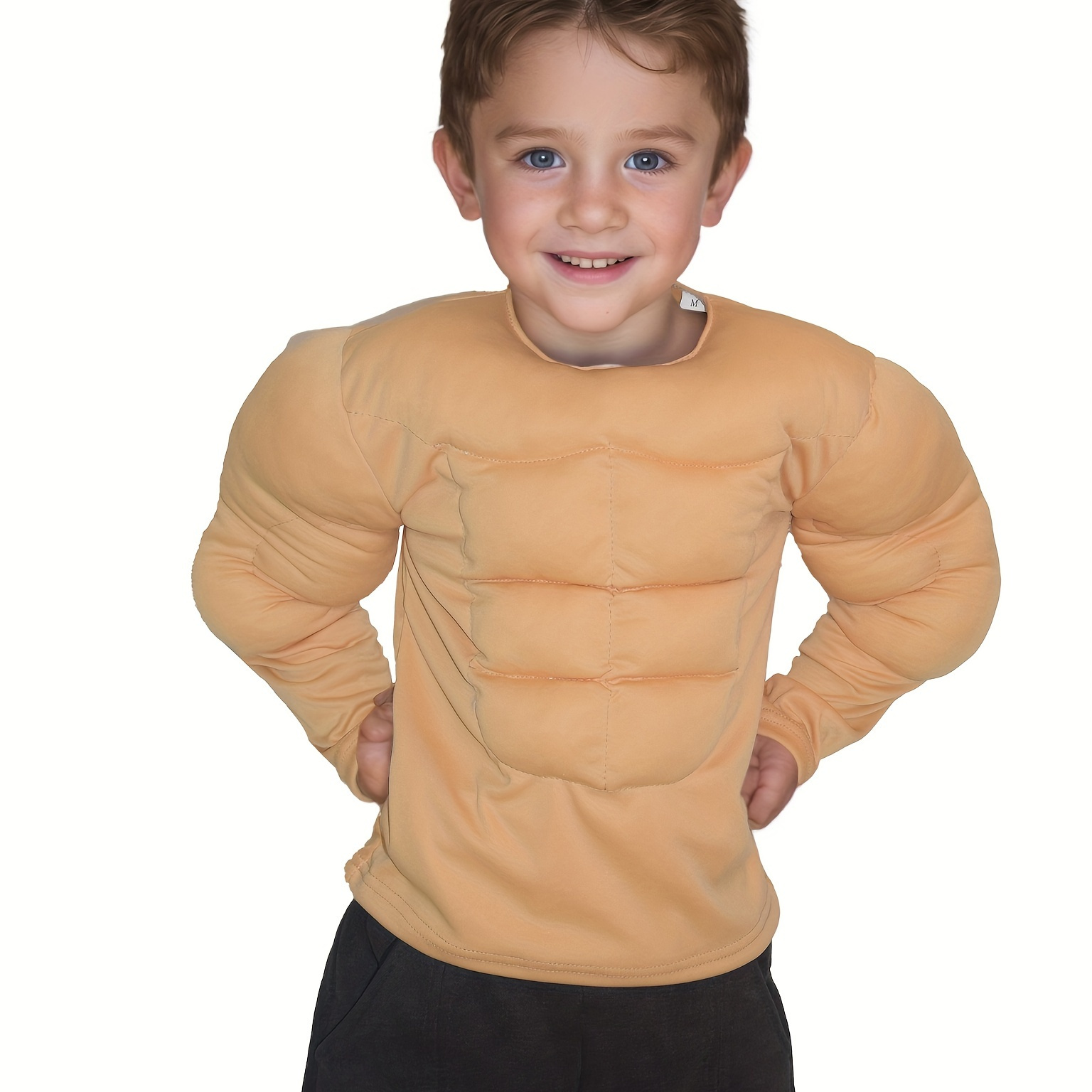 

Boys Fake Abdominal & Pants Set, Boys Clothing For