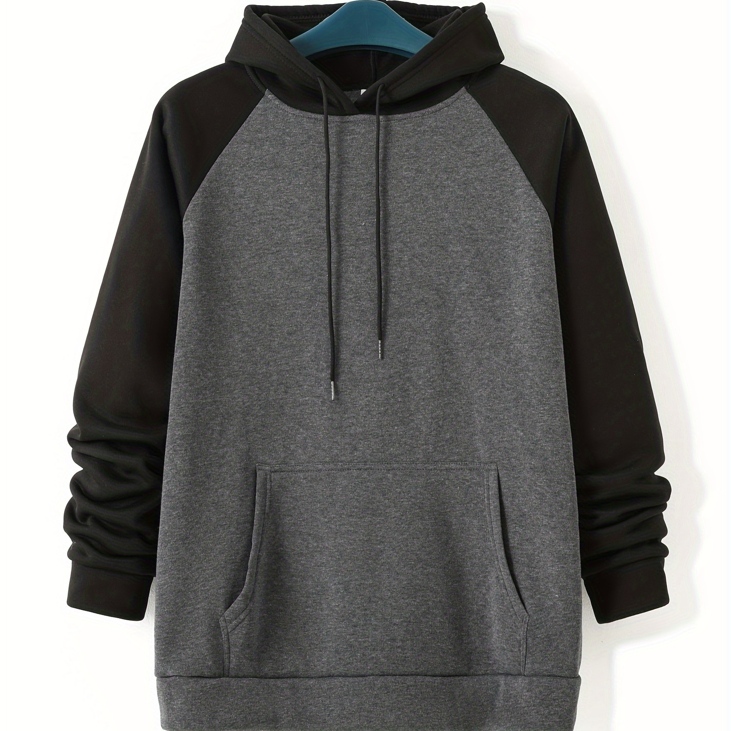 

Men's Casual Color Hoodies, Drawstring Comfortable Oversized Hooded Pullover Sweatshirt Plus Size