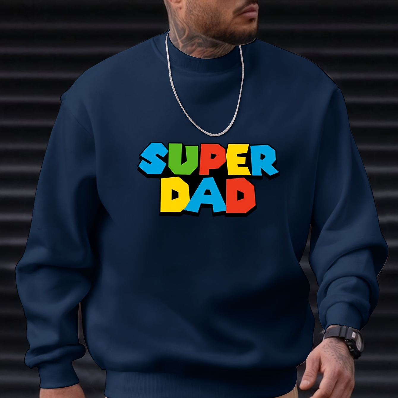 

Men's Sweatshirt - Casual & Sporty, Long Sleeve, Round Neck, Black Polyester Pullover For Casual Attire